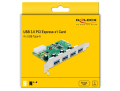 delock 89363 pci express card 4 x external usb 30 extra photo 4