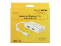 delock 62630 adapter mini displayport 11 male vga hdmi dvi female passive white extra photo 2