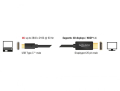 delock 85257 cable usb type c male displayport male dp alt mode 4k 60 hz 3 m black extra photo 1