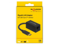 delock 65904 adapter superspeed usb type c male gigabit lan compact black extra photo 2