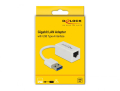 delock 65905 adapter superspeed usb type a male gigabit lan compact white extra photo 2
