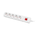 natec nsp 1721 bercy 400 5x french outlets surge protector white 3m extra photo 3