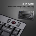 perixx periboard 505 h s plus us mini red trackball usb us keyboard with 2 hubs extra photo 1