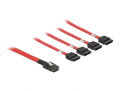 delock 83057 cable mini sas sff 8087 4 x sata 7 pin 05 m extra photo 1