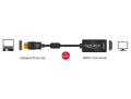 delock 62609 adapter displayport 12 male hdmi female 4k passive black extra photo 1