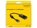 delock 62613 adapter mini displayport 12 male hdmi female 4k passive black extra photo 2