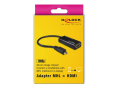 delock 65314 adapter mhl micro usb 5 pin male high speed hdmi female usb micro b female extra photo 3