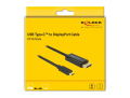 delock 85256 cable usb type c male displayport male dp alt mode 4k 60 hz 2 m black extra photo 2