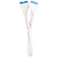 corsair diy cable premium sleeved i o cable extension kit white extra photo 4