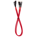 corsair diy cable premium sleeved i o cable extension kit red extra photo 1