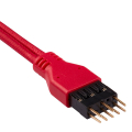 corsair diy cable premium sleeved i o cable extension kit red extra photo 7