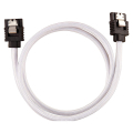 corsair diy cable premium sleeved sata data cable set straight connectors white 60cm extra photo 1