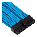 corsair diy cable premium individually sleeved atx 24 pin type4 gen4 blue extra photo 1