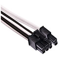 corsair diy cable premium individually sleeved pcie cable type4 gen4 white black extra photo 1