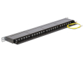 delock 43316 19 patch panel 24 port cat6 05 u black extra photo 1