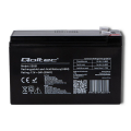 qoltec 53031 agm battery 12v 9ah max 135a extra photo 1