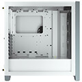 case corsair 4000x icue rgb tempered glass mid tower atx white extra photo 1