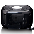 lenco cr 12bk clock radio with night light black extra photo 2