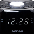 lenco cr 12bk clock radio with night light black extra photo 3