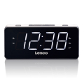 lenco cr 18 clock radio white extra photo 1