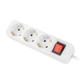 lanberg power strip 3 sockets schuko with circuit breaker copper cable 15m white extra photo 3