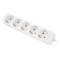 lanberg power strip 5 sockets schuko quality grade copper cable 15m white extra photo 3