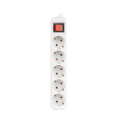 lanberg power strip 5 sockets schuko with circuit breaker copper cable 3m white extra photo 2