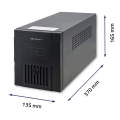 qoltec 53973 ups monolith 1200va 720w extra photo 4