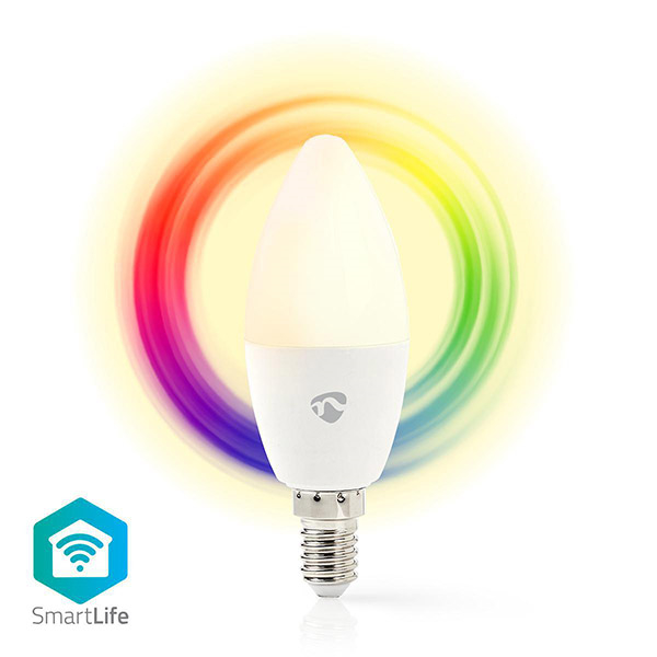 nedis wifilc11wte14 wi fi smart rgb led bulb e14 45w 350lm extra photo 2