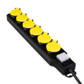 logilink lps256 socket outlet 6 way switch 6x cee 7 3 outdoor 15 m black yellow extra photo 1