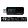 logilink pa0159 digital 1 port usb power meter with four decimal places extra photo 1