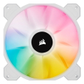 corsair icue sp140 rgb elite 140mm white pwm fan  dual fan kit with lighting node core extra photo 1