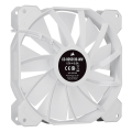 corsair icue sp140 rgb elite 140mm white pwm fan  dual fan kit with lighting node core extra photo 5
