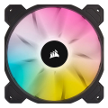 corsair icue sp140 rgb elite 140mm pwm fan  dual fan kit with lighting node core extra photo 1