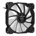 corsair icue sp140 rgb elite 140mm pwm fan  dual fan kit with lighting node core extra photo 4