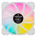 corsair icue sp120 rgb elite 120mm white pwm fan  triple pack with lighting node core extra photo 2