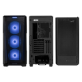 case phanteks eclipse p500a d rgb tempered glass black extra photo 1