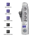 qoltec 50272 surge protector 5 sockets 3m me diakopti extra photo 3