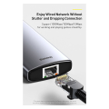 baseus metal gleam series 8 in 1 multifunctional type c hub hdmi 4k rj45 3xusb30 card read pd grey extra photo 3
