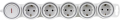 rev multiple socket outlet supraflex white 0015520115 extra photo 1