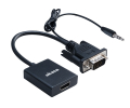 akasa ak cbhd23 20bk vga to hdmi with audio cable extra photo 1