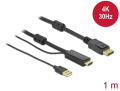 delock 85963 hdmi to displayport cable 4k 30 hz 1 m extra photo 1