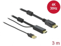 delock 85965 hdmi to displayport cable 4k 30 hz 3 m extra photo 1