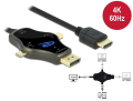 delock 85974 3 in 1 monitor cable with usb c displayport mini in to hdmi out with 4k 60 hz extra photo 2
