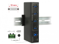 delock 63309 external industry hub 4 port usb 30 type a with 15 kv esd protection extra photo 3