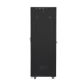 lanberg free standing rack 19 42u 800x800mm flat pack black with glass door lcd extra photo 2