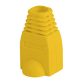 lanberg strain relief rj45 boot cap yellow 100 pack extra photo 1