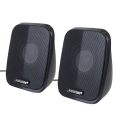 audiocore ac835 20 stereo speakers for pc laptop smartphone 2x3w black extra photo 1