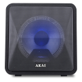 akai abts b6 portable speaker bluetooth karaoke usb led micro sd aux in aux out mic 20 w extra photo 2