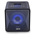 akai abts b6 portable speaker bluetooth karaoke usb led micro sd aux in aux out mic 20 w extra photo 3